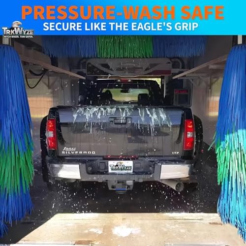 Hitch Cover, Aluminum American Flag, CAR WASH Safe, UV Resistant - Image 6