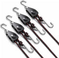 Rope Tie Down, 1/4" 12FT Adjustable Ratchet Straps 4 Pack by NONGKANG