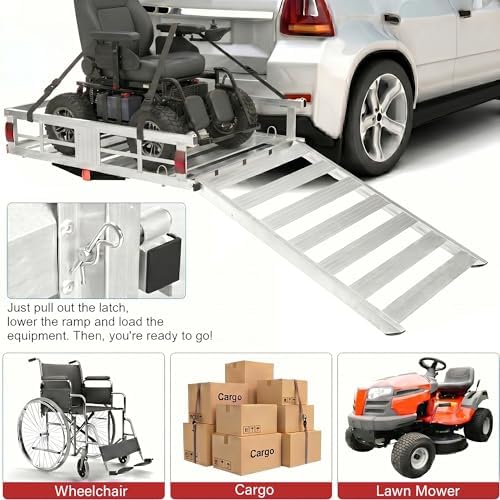 50" Aluminum Wheelchair Carrier - Image 5