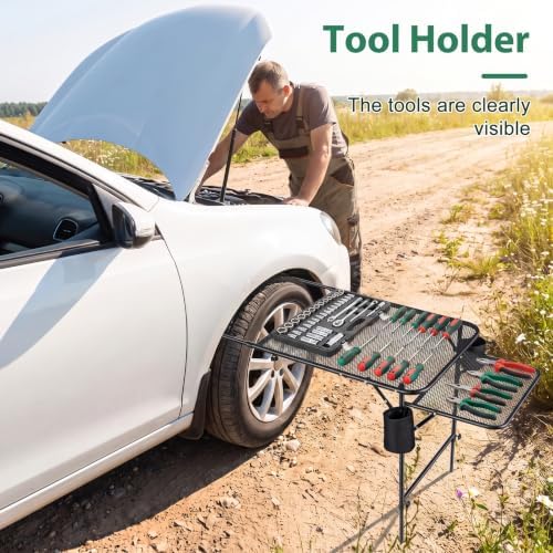 Foldable Tire Mounted Camping Table Height Adjustable - Image 7