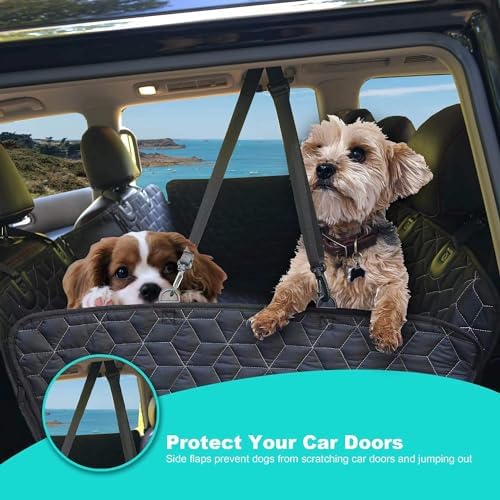 Meginc Dog Car Seat Cover for Back Seat, 600D Oxford Fabric Pet Seat Protector - Image 6