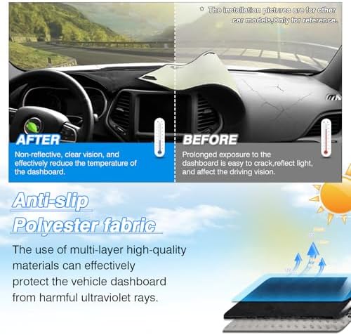 Cartist Dash Cover for 1995-2005 Chevy Chevrolet Cavalier Dashboard Cover - Image 6