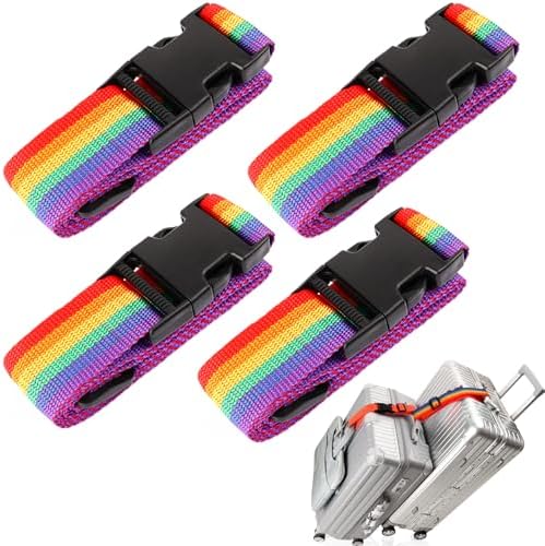 4 Pack Luggage Straps to Connect Bag Multiple Suitcases by Ajmyonsp