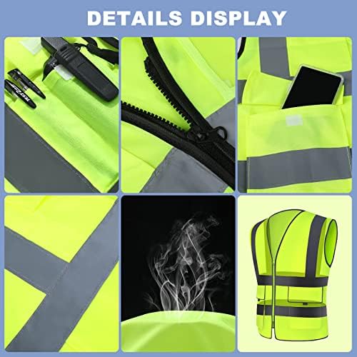 XPCARE Reflective Safety Vests For Women Men, High Visibility Security Vest - Image 3
