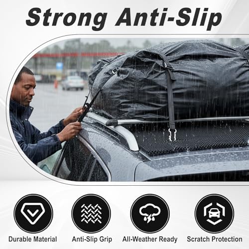 Roof Rack Pads, Universal Non-Slip Car Roof Mat, All Weather Protective Liner - Image 4