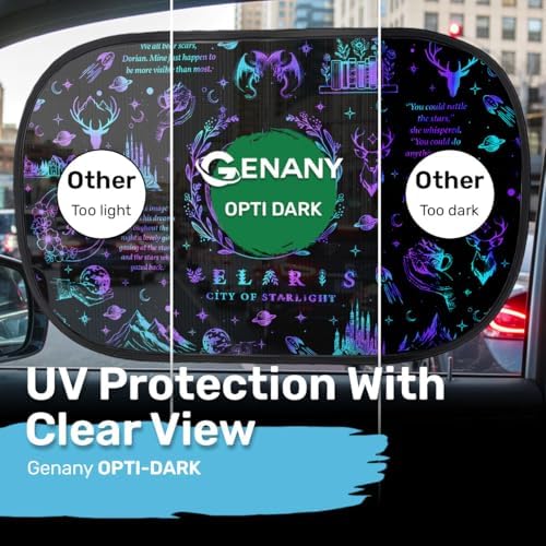 GENANY Purple Fantasy City Car Side Window Sun Shades 2 Piece 21 x 14 Inch - Image 4