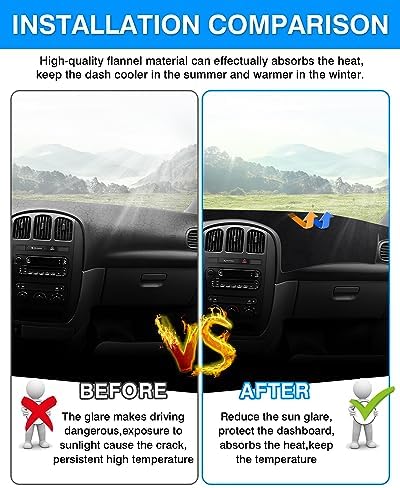 Autorder Dashboard Cover Mat for 2001-2007 Dodge Caravan/Grand Caravan/Chrysler - Image 3
