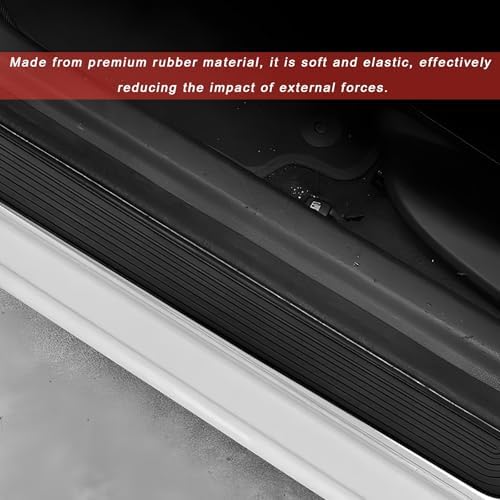 4 PCS Car Door Sill Protector, Anti-Scratch Automotive Threshold Protective - Image 4