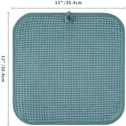 Microfiber Waffle Face Towels, 4 Pieces, Fast Drying, Lint Free 430 GSM - Image 7