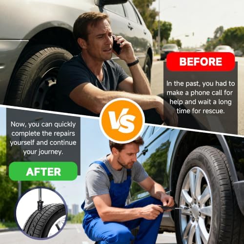 60 Pcs Tire Repair Screws, Tire Patch Kit, Screw in Tire Plugs - Image 6
