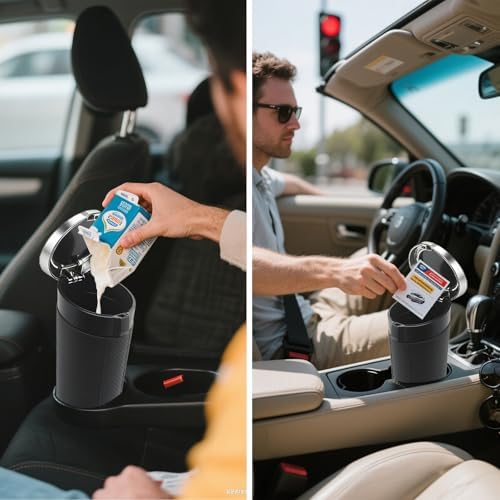 Car Trash Can with Lid, 2 Pack, 180 Trash Bags - Image 6