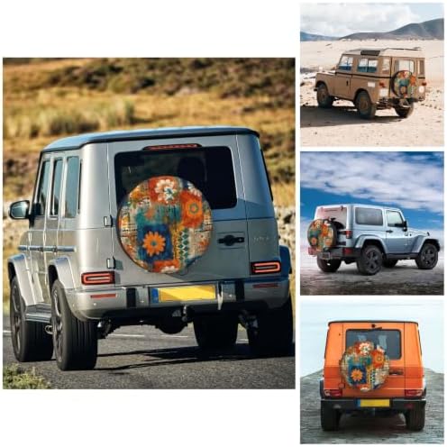 Bohemia Spare Tire Cover Waterproof Wheel Cover 15 Inch Universal Fit - Image 4