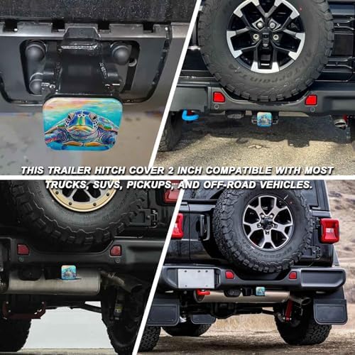 Trailer Hitch Cover 2 Inch Square Receiver Hitch Cover Rubber Tube Plug - Image 5