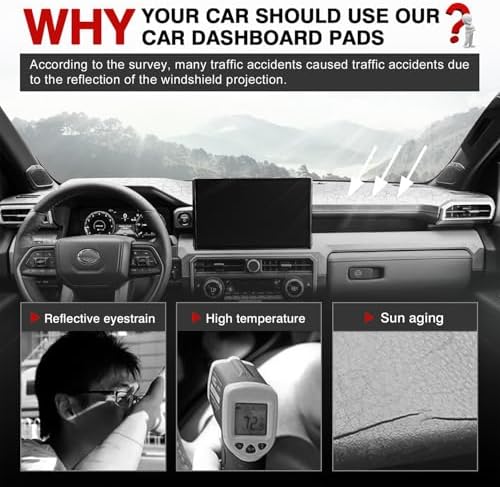 Autorder Dashboard Cover Mat for 2024 2025 2026 Toyota Tacoma / 2025 Toyota - Image 2