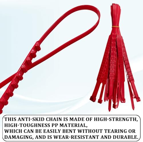 10PCS Tire Zip Ties for Snow Anti Skid Reusable Grip Zip Tie Snow Chains for - Image 4