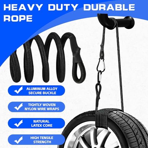 Bungee Cords with Carabiner, 36 inch Bungee Cords Heavy Duty Outdoor, 1/3 Inch - Image 5
