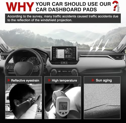 Autorder Gray Dashboard Cover Mat - Image 2