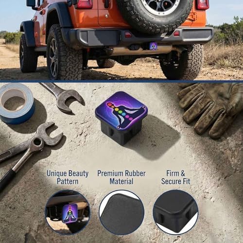 2" Trailer Hitch Cover Rubber Receiver Tube Cap Trailer Hitch Covers - Image 3