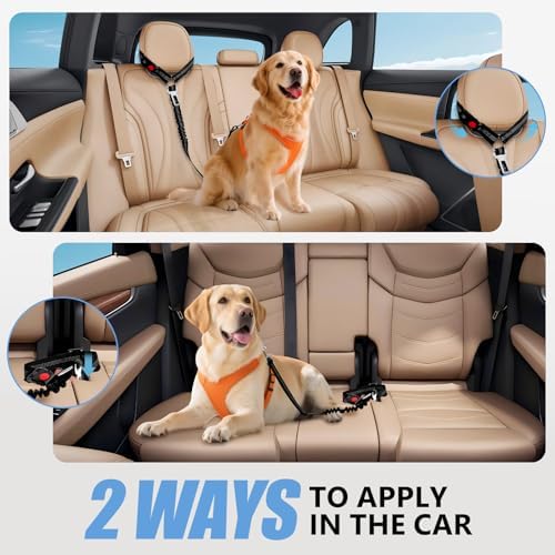 Headrest Dog Car Safety Seat Belt-Easy to Use, Dog Seat Belt - Image 2