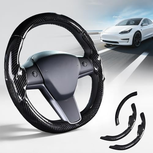 Steering Wheel Cover for Tesla Model 3 2017-2023/ Model Y 2020-2024 by Unknown