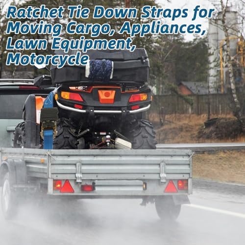 4Pack 20ft Ratchet Tie Down Straps - Image 6