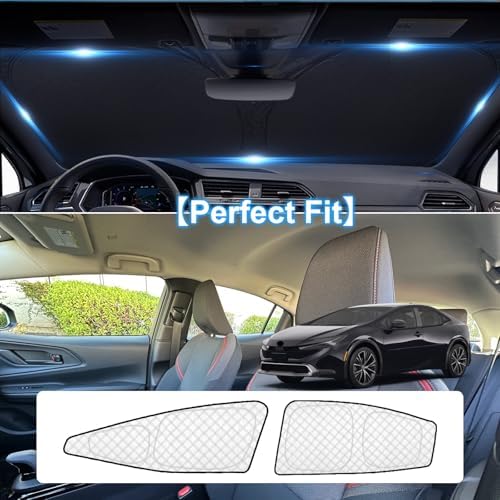 KMF 6pcs Thicken Sun Shades for Toyota Prius 2023-2025 2026 Accessories - Image 5
