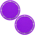 2PCS Bling Cup Holder Coaster, 2.75 Inch Auto Car Cup Holder Insert Coasters by MEAJOO