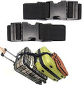 Luggage Straps for Suitcases, Travel Belt Multiple Connector, 2 Pack Black by Ajmyonsp