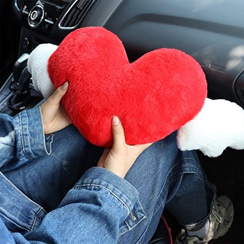 2 Pack Heart Shaped Cute Car Headrest Pillow - Image 6
