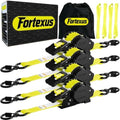 Retractable Ratchet Straps, Motorcycle, Pickup Truck by Fortexus