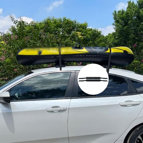 Kayak Roof Rack, 2 Pairs J-Bar Carrier Holder, Outdoors Soft Roof Rack Pads - Image 3