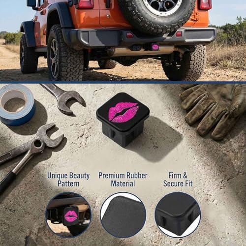 Trailer Hitch Cover 2 Inch Square Receiver Hitch Cover Rubber Tube Plug - Image 3