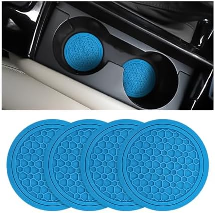 Mandark 4PCS 2.75 Inch Car Cup Holder Coasters, Light Blue by Unknown