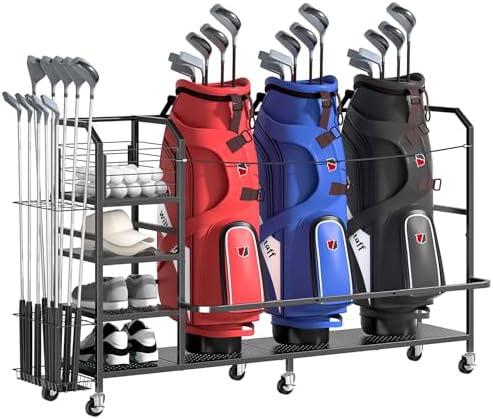 Extra Large Golf Bag Storage Organizer by Glocryp
