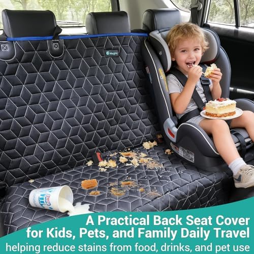 Meginc Back Seat Cover for Dogs, Washable Bench Seat Covers for Trucks - Image 2
