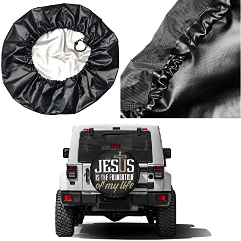 0 Spare Tire Cover Dust-Proof Wheel Tire Cover Fit Trailer, SUV and Many - Image 5