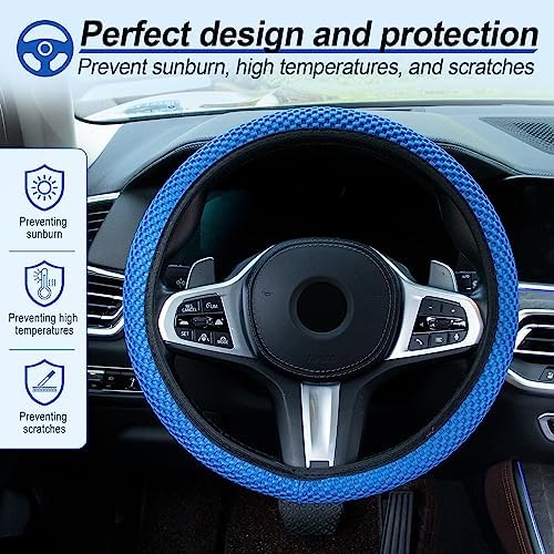 Alpmosn Elastic Stretch Steering Wheel Cover, Universal Interior Accessories - Image 5