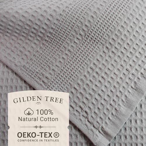 GILDEN TREE Waffle Towel Set Quick Dry Thin | 2 Bath Towels | 2 Hand Towels | 2 - Image 2