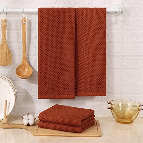 Kitinjoy 100% Cotton Waffle 4-Pack Kitchen Towels - Image 6