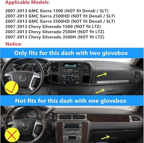 CARTIST Dash Cover for 2007-2013 Chevy Silverado&GMC Sierra 1500/2500HD/3500HD - Image 3