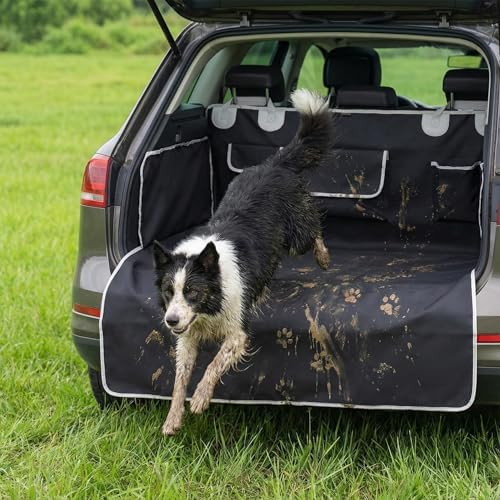 SUV Cargo Liner for Dogs, Waterproof Pet Cargo Cover Dog Seat Mat for SUVs by bytaoqipet