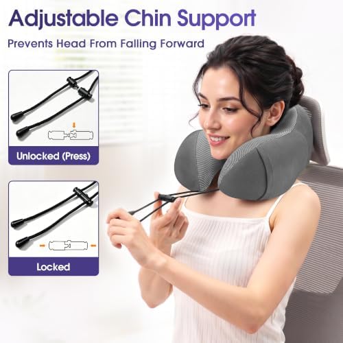 CloudBliss Memory Foam Travel Neck Pillow - Image 5