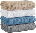 Microfiber Waffle Bath Towels, 4 Pieces, Fast Drying, Lint Free 430 GSM by Unknown