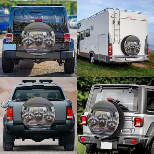Raccoon Spare Tire Cover Waterproof Dust-Proof Spare Wheel Covers - Image 6
