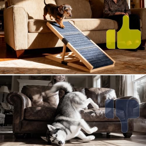 Adjustable Wooden Dog Ramp for Small Dogs, 27.6" Long x 11.8" Wide - Image 5