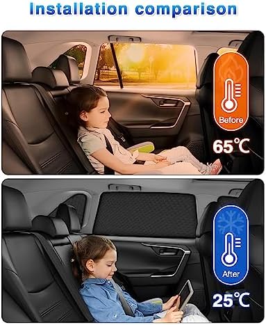 Powerty Side Window Shades for 2019-2025 Toyota RAV4 Accessories, Upgrade - Image 5