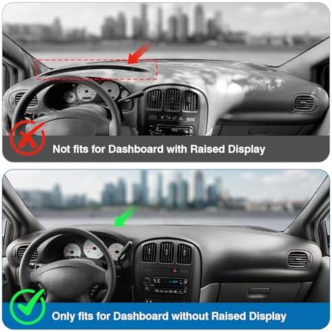 KUST Black Dash Cover for Dodge Caravan/Grand Caravan/Chrysler Town Country - Image 3