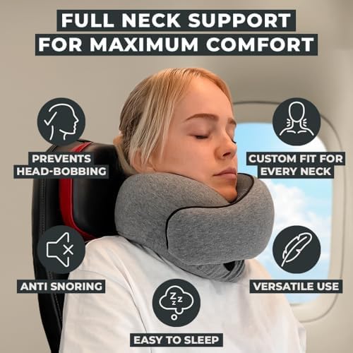 FlyHugz® Neck Travel Pillow Memory Foam Neck Pillow - Image 2