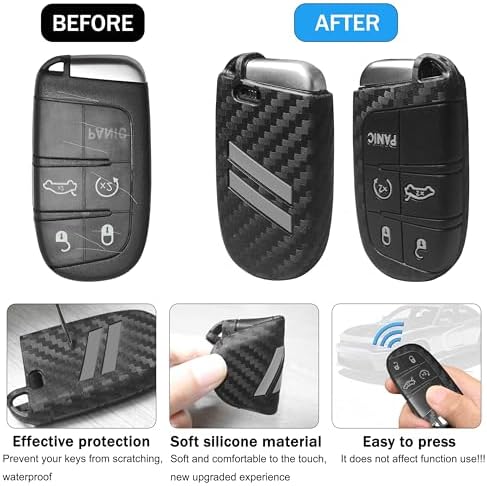 YOSRTER Key Fob Cover with Keychain - Image 2