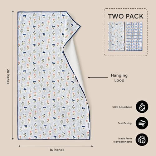 RECYCO Waffle Kitchen Towel Set of 2 - Image 2